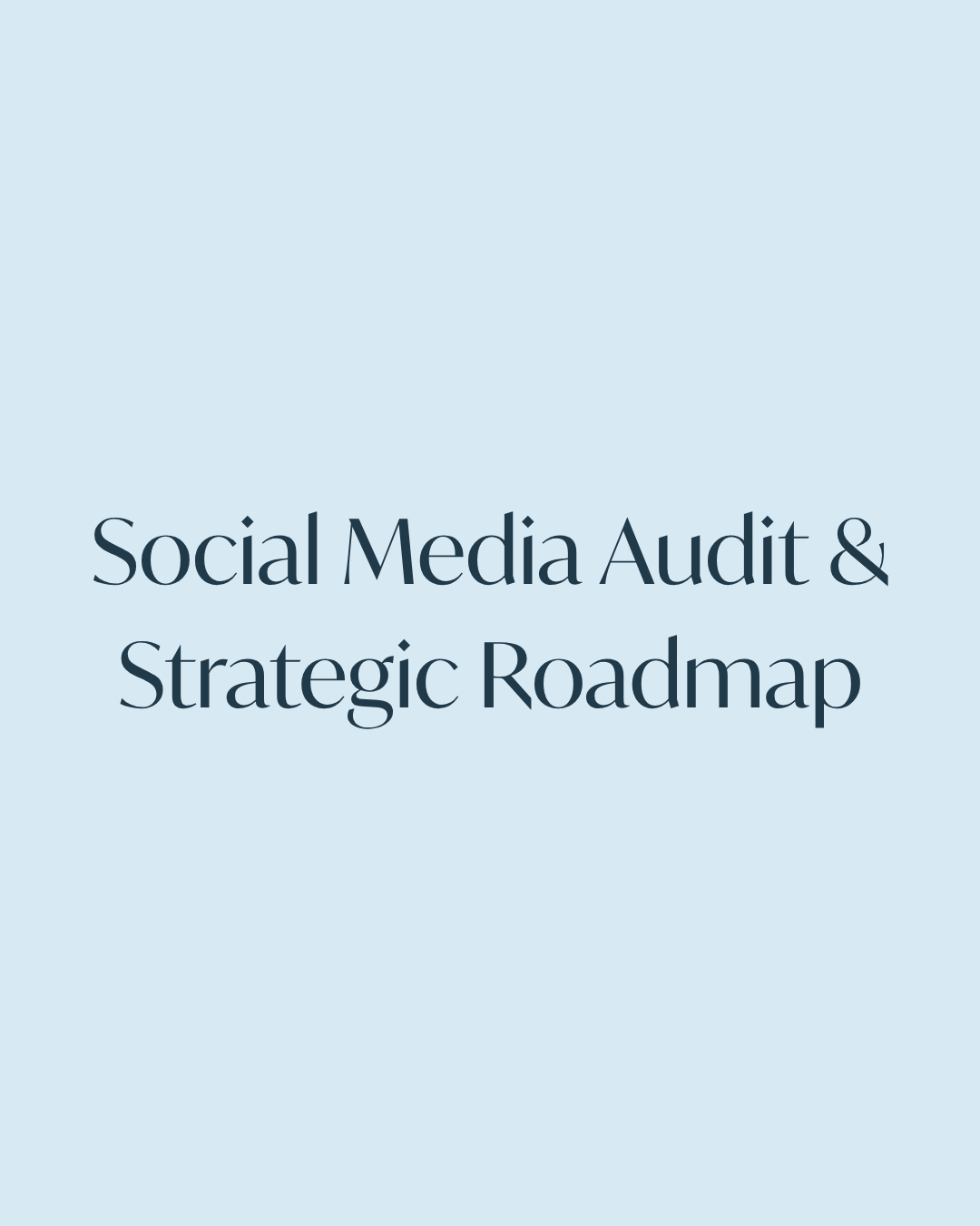 Social Media Audit & Strategic Roadmap